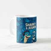シャーキーとジェスミンのマグ コーヒーマグカップ (正面左)