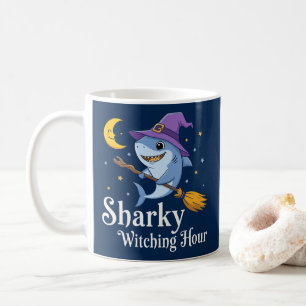 シャーキーウィッチングアワーハロウィンシャーク コーヒーマグカップ
