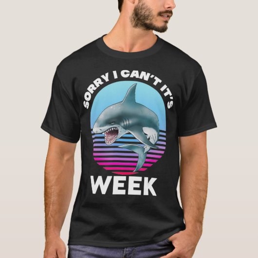 シャークおもしろいごめんそのファン週間 Tシャツ (正面)