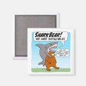 シャークおもしろいとベアーチームをSharkBearとして マグネット (正面/裏面)