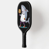 シャークおもしろいの遊ピックボール芸術 ピックルボールラケット (左)