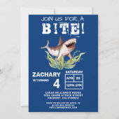 シャークおもしろいは一口少年の誕生日パーティーに参加 招待状 (正面)
