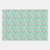 シャークおもしろいクリスマス ラッピングペーパーシート (正面2)