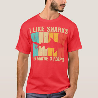 シャークおもしろいデザインメンズ子供へメンズアニマルシャーク Tシャツ
