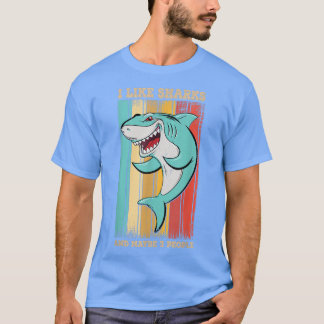 シャークおもしろいデザインメンズ子供へメンズアニマルシャーク Tシャツ