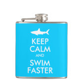 シャークおもしろい保の静けさと速いパロディ フラスク (正面)