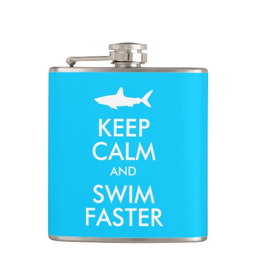 シャークおもしろい保の静けさと速いパロディ フラスク (正面)