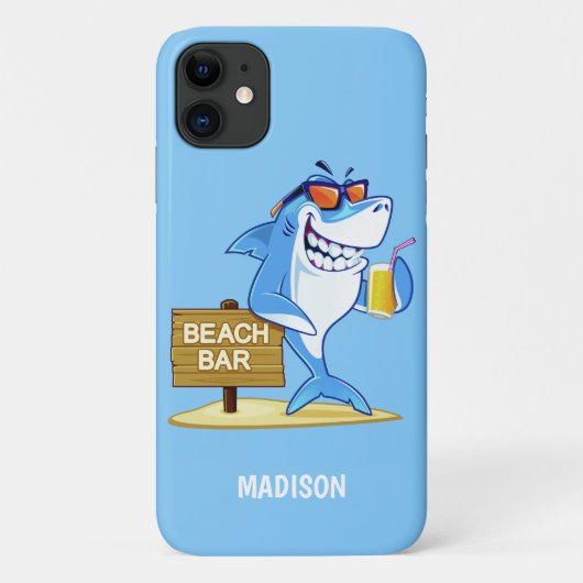 シャークおもしろい名前をカスタムするの電話ケース Case-Mate iPhoneケース (裏面)
