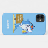 シャークおもしろい名前をカスタムするの電話ケース Case-Mate iPhoneケース (裏面(横))