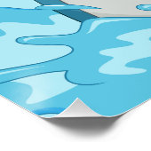 シャークおもしろい名前をカスタムするポスター ポスター (コーナー)