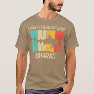 シャークおもしろい女子男性へハンマーヘッドタイガーサメ Tシャツ