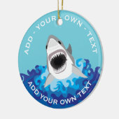 シャークおもしろい攻撃 セラミックオーナメント (左)