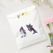 シャークおもしろい新郎新婦結婚式の引き出物バッグ フェイバーバッグ (封をした状態)