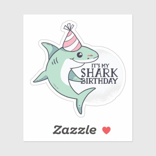 シャークおもしろい誕生日漫画キッズ10代アダルトギフト シール (シート)