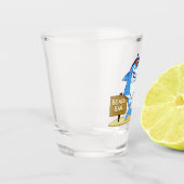 シャークおもしろい·カスタム文字·ショット·グラス ショットグラス (左)