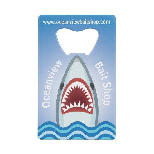 シャークおもしろい クレジットカード栓抜き (正面)