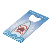 シャークおもしろい クレジットカード栓抜き (正面アングル)