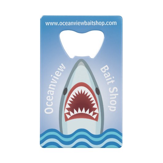 シャークおもしろい クレジットカード栓抜き (裏面)