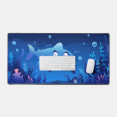 シャークおもしろい デスクマット (キーボード&マウス)