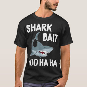 シャークおもしろいTfIshingニージーベイトHoo Ha Ha Initiat Tシャツ