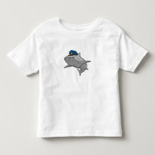 シャークが警察署として トドラーTシャツ