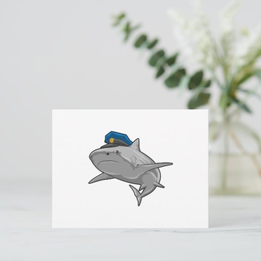 シャークが警察署として ポストカード (スタンド正面)