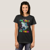 シャークさよなら3年生Hello 4年生 Tシャツ (正面フル)