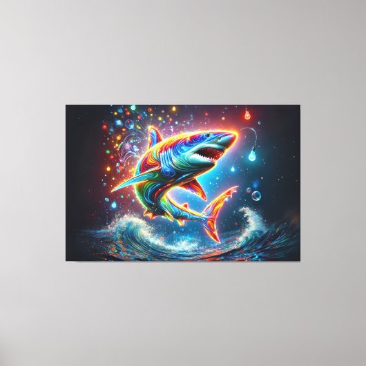 シャークすごい キャンバスプリント (正面)