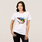 シャークすごい トライブレンドＴシャツ (正面全面)