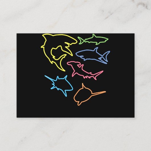 シャークのシンボル – かわいいシャーク好きのギフト 名刺 (正面)