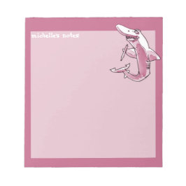 シャークは鉛筆の漫画をカスタマイズおもしろい可能に保つ ノートパッド