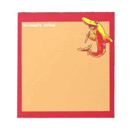 シャークは鉛筆の漫画をカスタマイズおもしろい可能に保つ ノートパッド