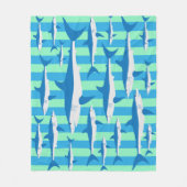 シャークアタックブランケット フリースブランケット (正面)