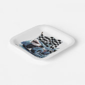 シャークアタックモンスタートラック誕生日バッシュ ペーパープレート (傾斜あり)