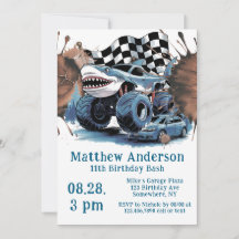 シャークアタックモンスタートラック誕生日バッシュ