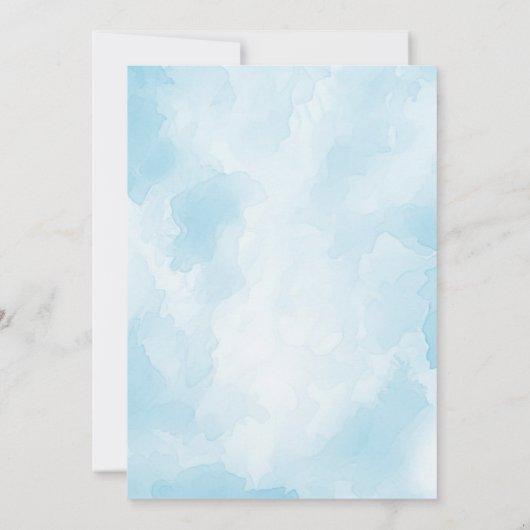 シャークアタック海招待状ボーイズ誕生日 招待状 (裏面)