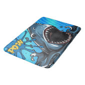 シャークアタックPOWスーパーヒーロー漫画水スプラット バスマット (アングル)