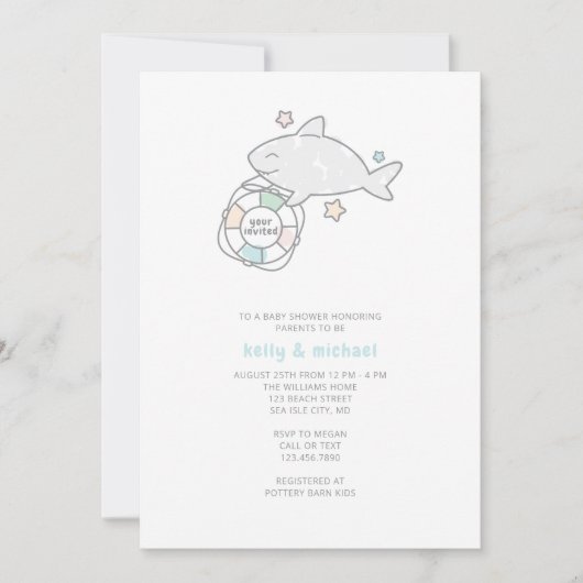 シャークアホイ 招待状 (正面)