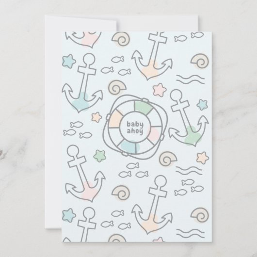 シャークアホイ 招待状 (裏面)