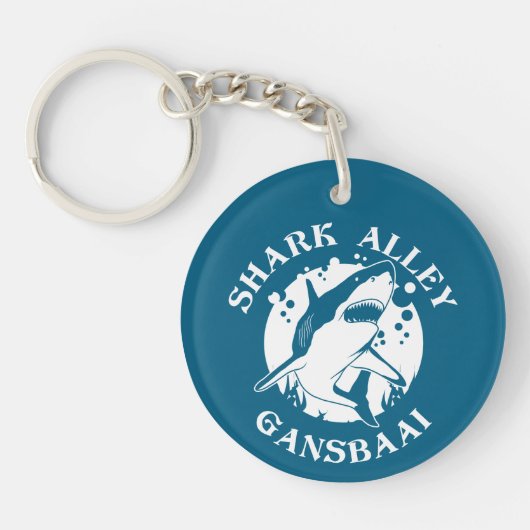 シャークアリー – Gansbaai | Shark Scuba Diving キーホルダー (正面)