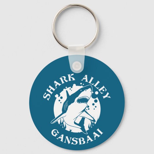 シャークアリー – Gansbaai | Shark Scuba Diving キーホルダー (正面)