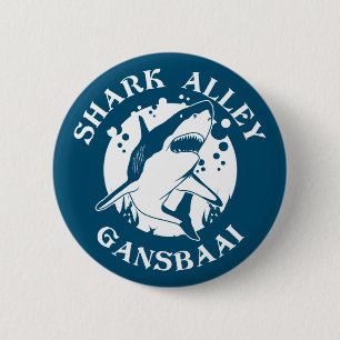 シャークアリー – Gansbaai Shark Scuba Diving 缶バッジ