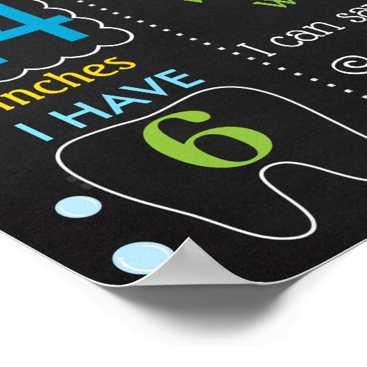 シャークアンダーザシーファースト誕生日シャルボード ポスター (角)