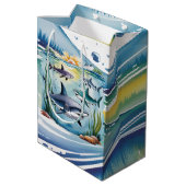 シャークアンダーザシーボーイ誕生日 ミディアムペーパーバッグ (裏面アングル)