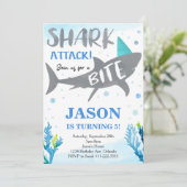シャークアンダーザシー誕生日招待状 招待状 (スタンド正面)