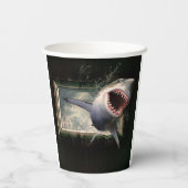 シャークアート 紙コップ (裏面)