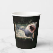 シャークアート 紙コップ (正面)
