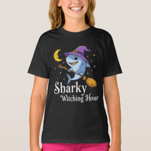 シャークウィッチングアワーハロウィーンシャーク Tシャツ