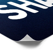 シャークウィークやる気を起こさせる引用文 ポスター (角)