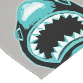 シャークウォーターカラーグリーンイラストレーション ショートテーブルランナー (コーナー)